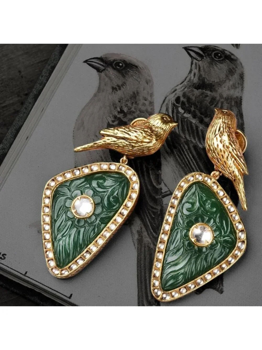 Vintage Bird Earrings Q139